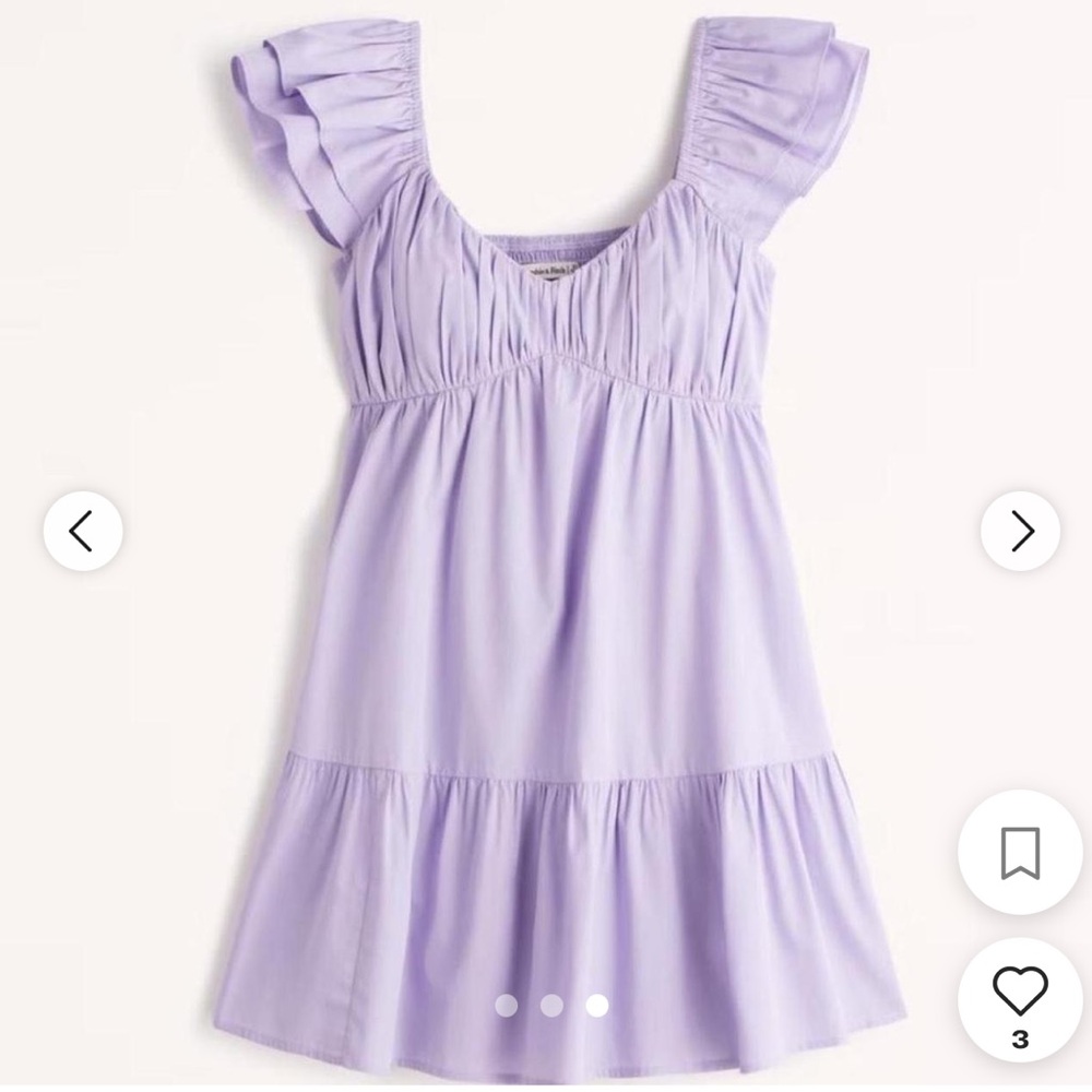 Abercrombie & Fitch purple mini dress